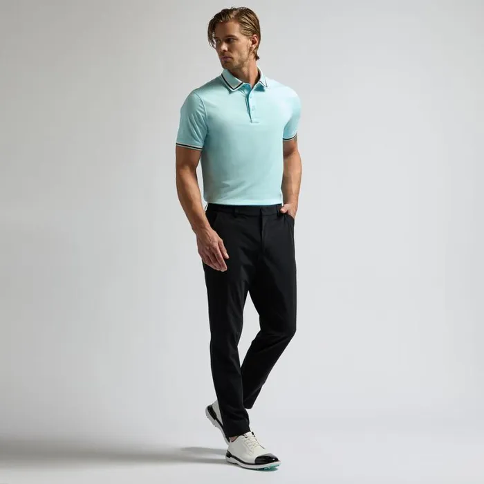 GFORE Polos Men GTAB ESSENTIAL TECH JERSEY BANDED SLEEVE POLO Powder GFORE Polos Men GTAB ESSENTIAL TECH JERSEY BANDED SLEEVE POLO Powder