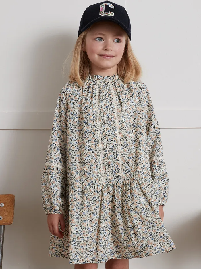 Girls Cyrillus Clothing Dress With Daisy Print Imp Daisy