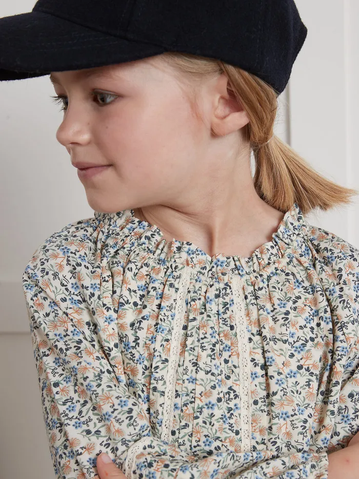 Girls Cyrillus Clothing Dress With Daisy Print Imp Daisy