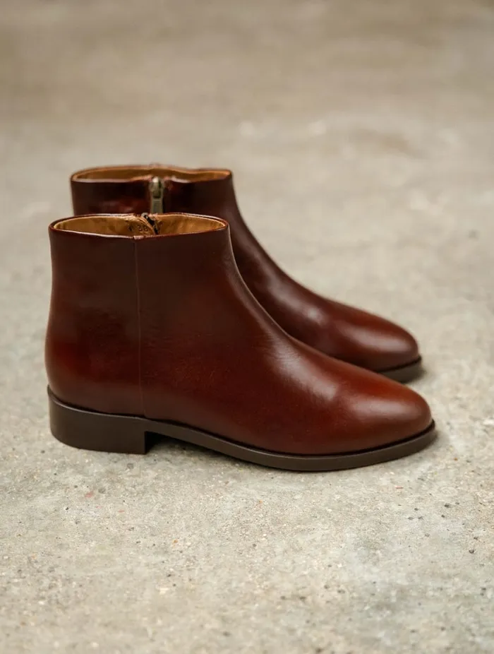 Hada Turkish Coffee Women Bobbies Ankle Boots