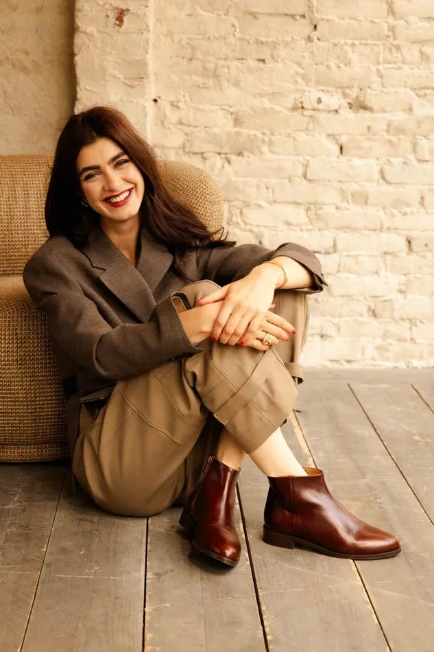 Hada Turkish Coffee Women Bobbies Ankle Boots
