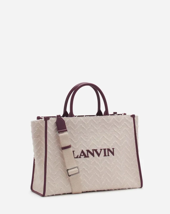 Herringbone Motif Inandout Mm Tote Bag Dark Beigeburgundy Men Lanvin Tote Bags Herringbone Motif Inandout Mm Tote Bag Dark Beigeburgundy Men Lanvin Tote Bags