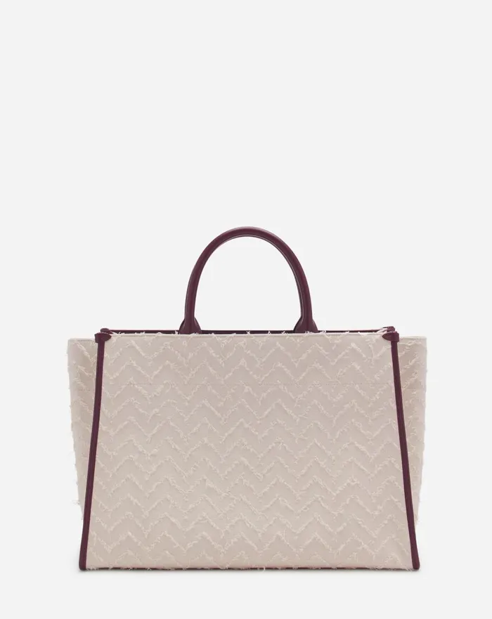 Herringbone Motif Inandout Mm Tote Bag Dark Beigeburgundy Men Lanvin Tote Bags Herringbone Motif Inandout Mm Tote Bag Dark Beigeburgundy Men Lanvin Tote Bags