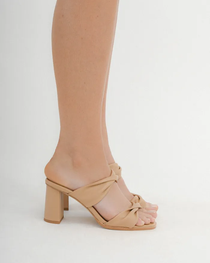 HIGH SANDALS Women jomercer Caylie high heel sandals beige leather