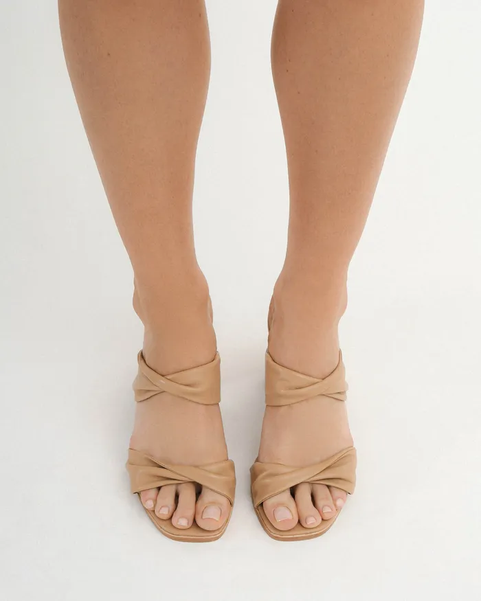 HIGH SANDALS Women jomercer Caylie high heel sandals beige leather