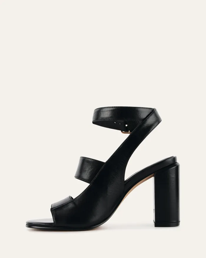 HIGH SANDALS Women jomercer Penny high sandals black leather