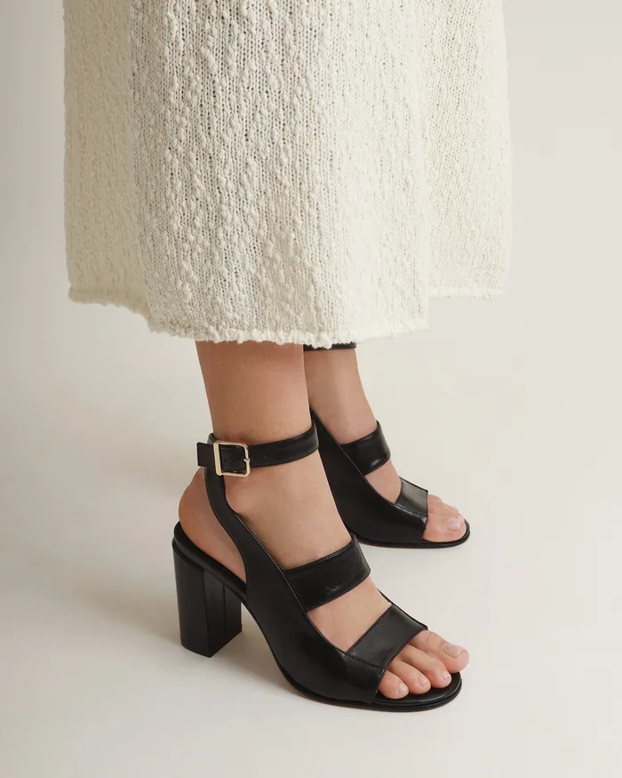 HIGH SANDALS Women jomercer Penny high sandals black leather