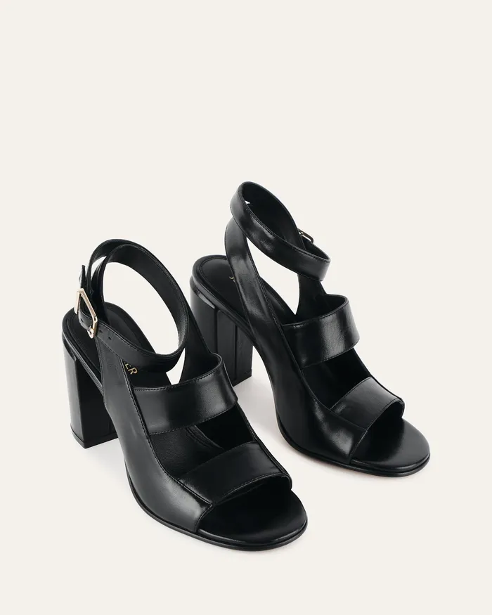 HIGH SANDALS Women jomercer Penny high sandals black leather
