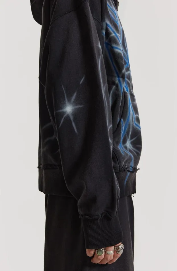 Hoodies and Sweatshirts Men Jaded London Light Across The Water Zip Up Hoodie