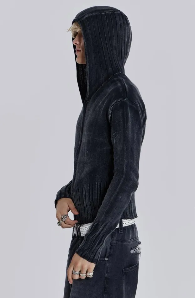 Hoodies and Sweatshirts Men Jaded London Relic Knit Hoodie