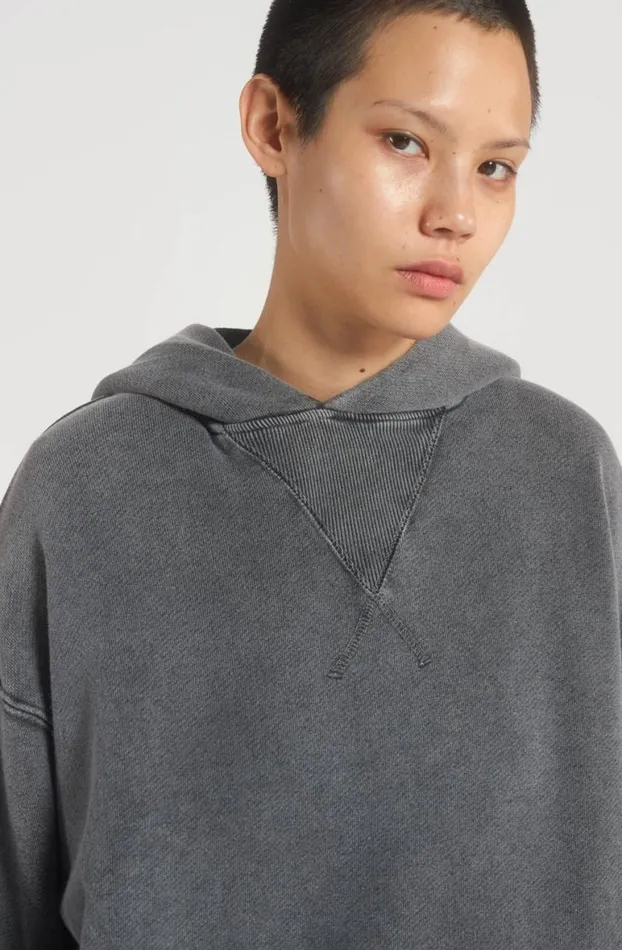 Hoodies and Sweatshirts Women Jaded London NTRLS Chrome Grey Oversized Hoodie