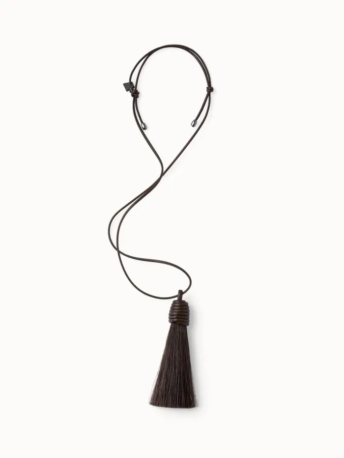 Horsehair Necklace Mahogany Women Akris Necklaces