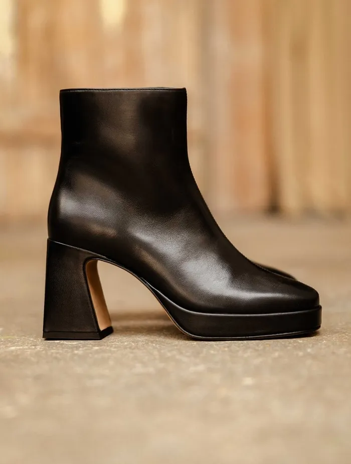 Ins Passion Black Women Bobbies Ankle Boots Ins Passion Black Women Bobbies Ankle Boots