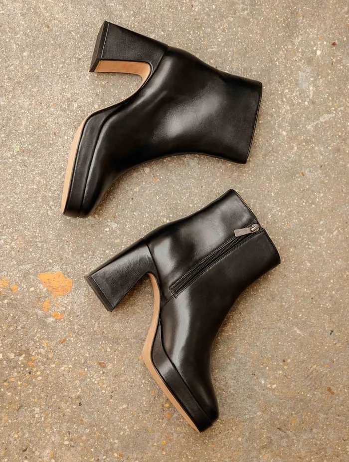 Ins Passion Black Women Bobbies Ankle Boots Ins Passion Black Women Bobbies Ankle Boots