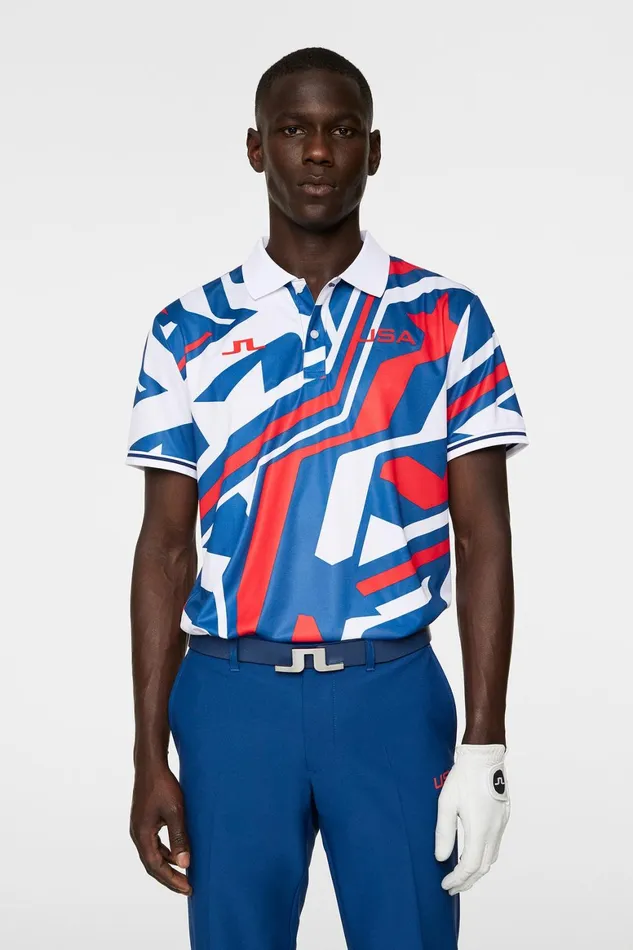 JLindeberg Alois Print Polo Men Polo Shirts