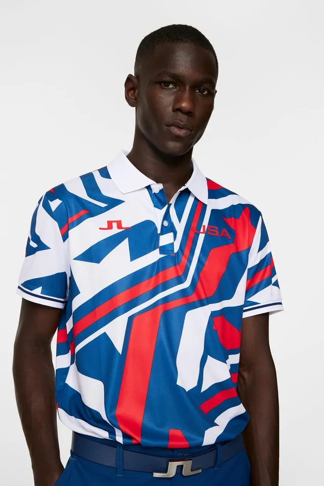 JLindeberg Alois Print Polo Men Polo Shirts