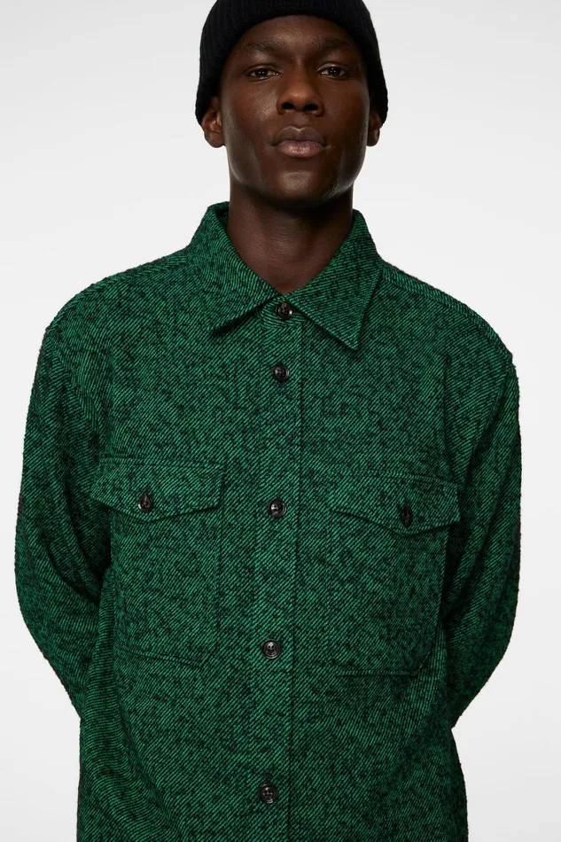 JLindeberg Carter Wool Overshirt Men Overshirts