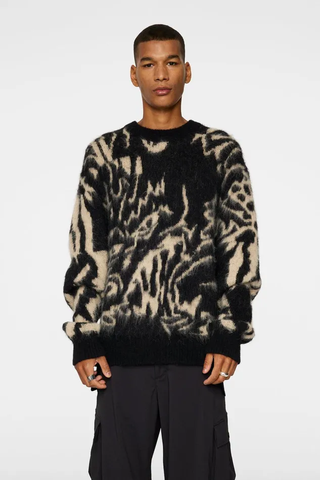 JLindeberg Falkor Jacquard Knit Sweater Men Knitwear
