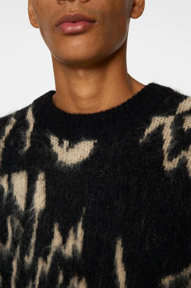 JLindeberg Falkor Jacquard Knit Sweater Men Knitwear