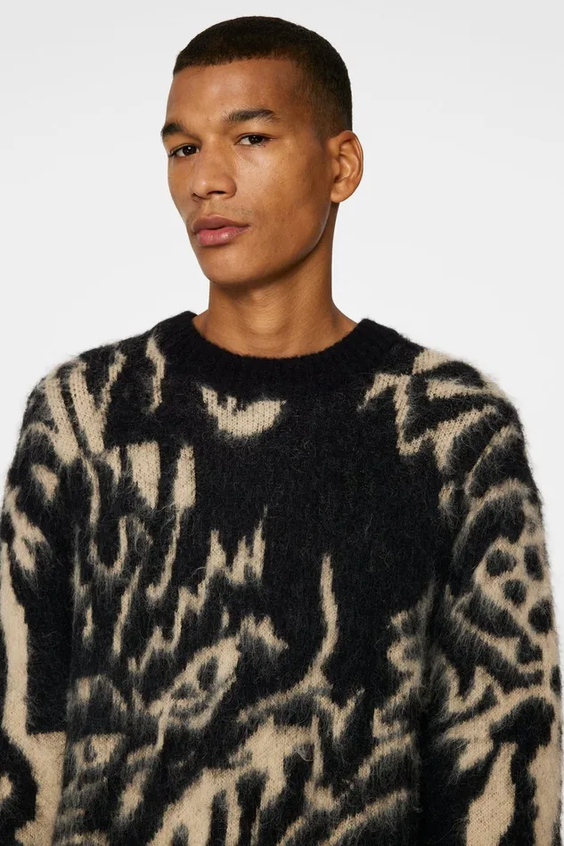 JLindeberg Falkor Jacquard Knit Sweater Men Knitwear