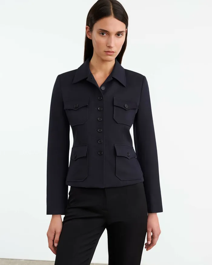 Jackets and Blazers JAMISON JACKET Midnight Nili Lotan Women