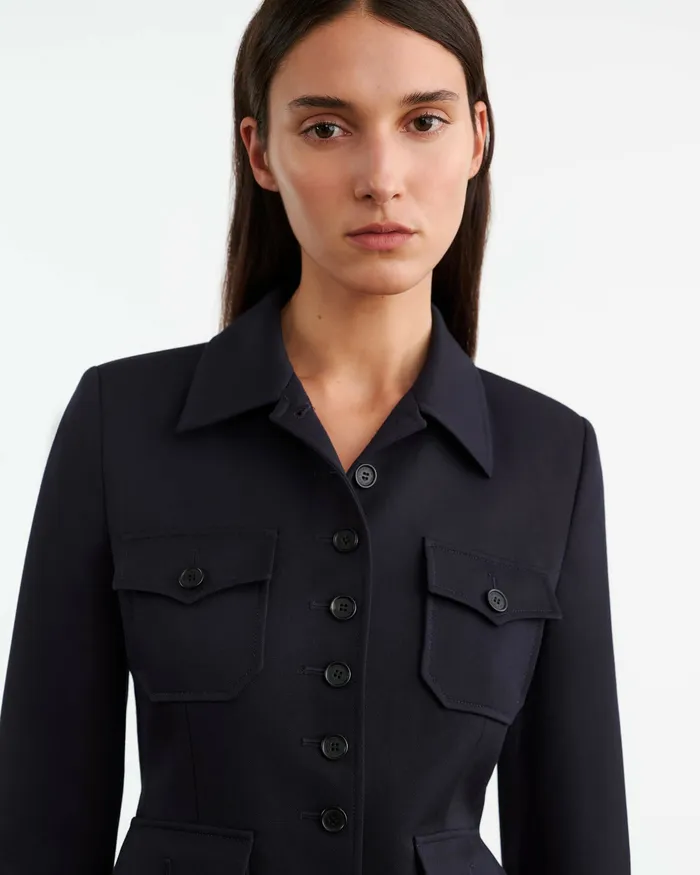 Jackets and Blazers JAMISON JACKET Midnight Nili Lotan Women