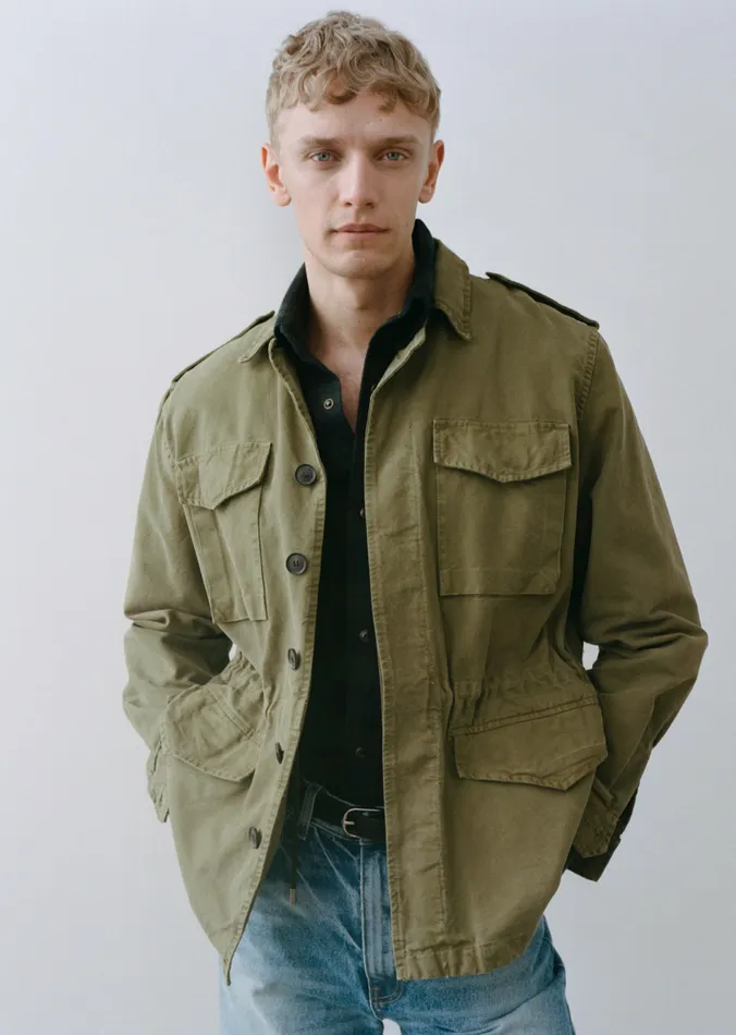 Jackets and Coats CHARLIE JACKET Uniform Green Nili Lotan Men