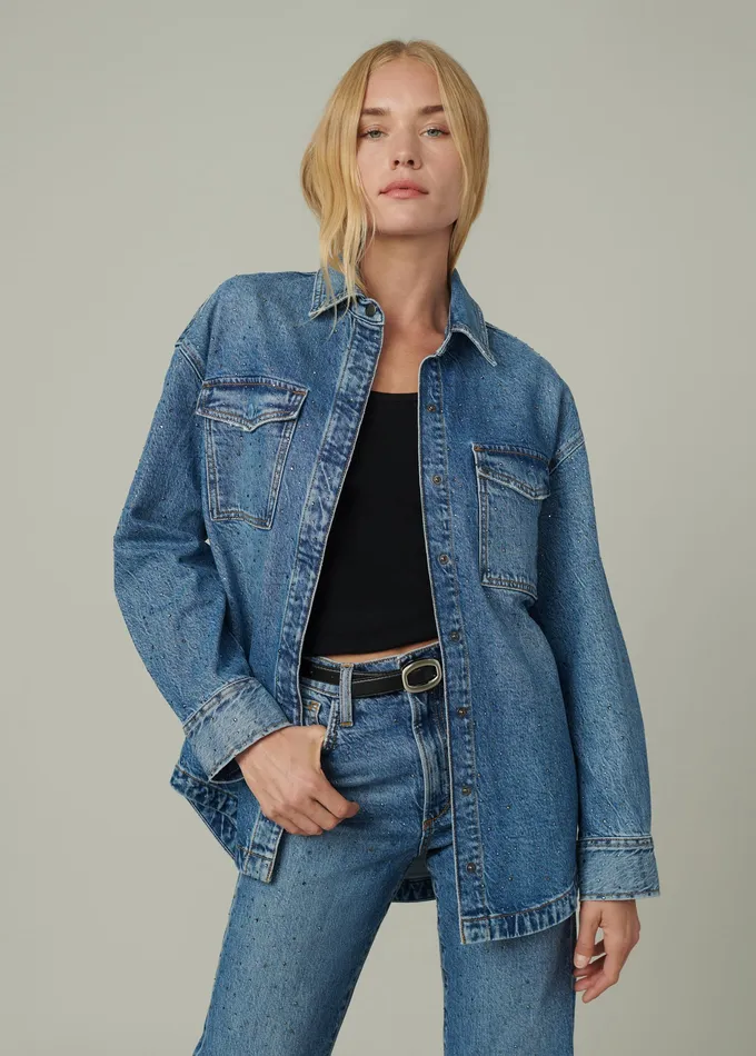 Jackets Outerwear Women THE KATRINA SHIRT JACKET Stargaze Joe8217s Jeans