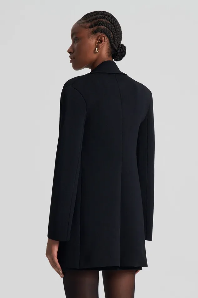 Jackets Scanlan Theodore Women CREPE KNIT LOOSE TAILORED JACKET BLACK Jackets Scanlan Theodore Women CREPE KNIT LOOSE TAILORED JACKET BLACK