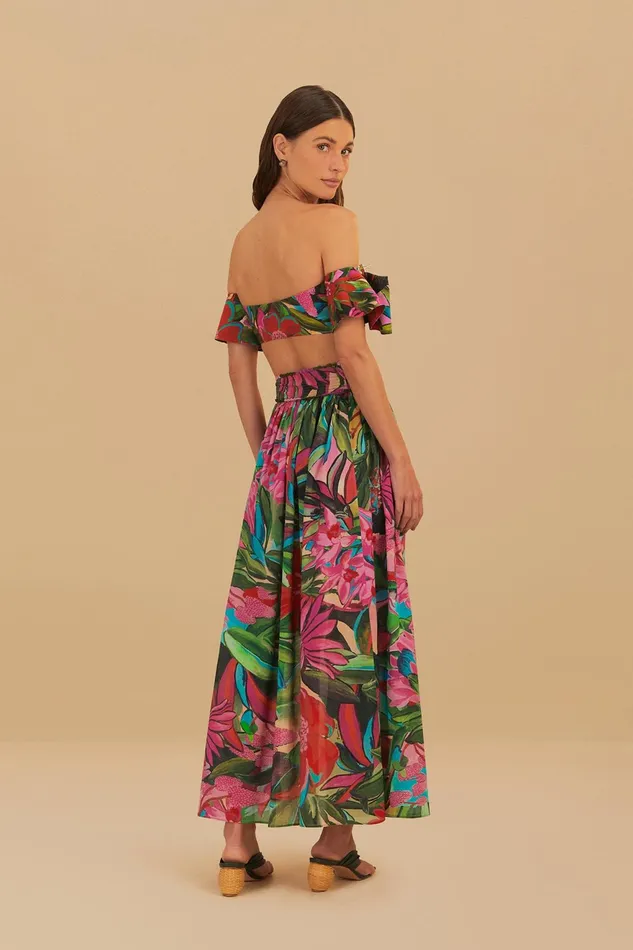 Jardin De Reve Midi Skirt Women Farm Rio Skirts