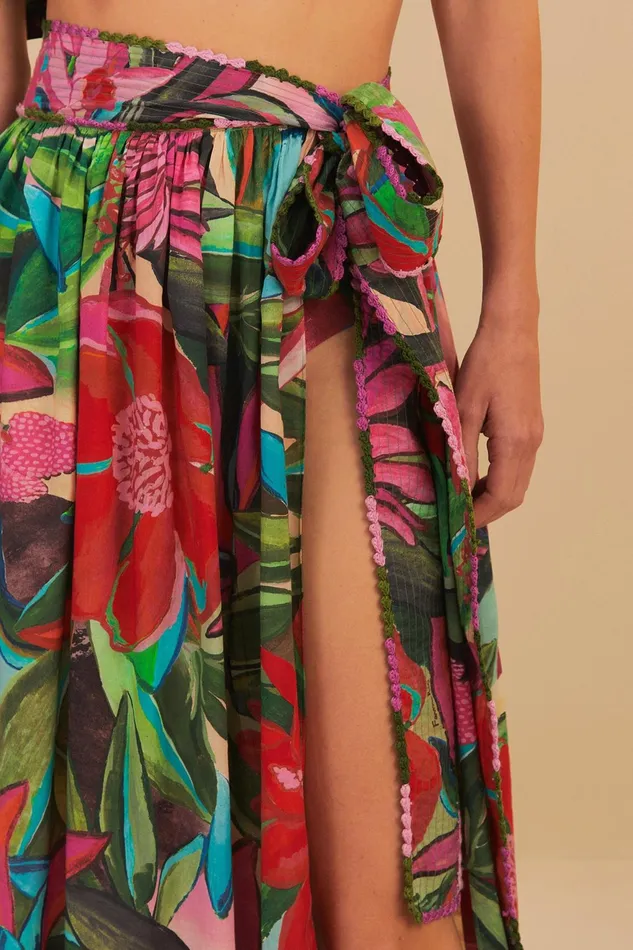 Jardin De Reve Midi Skirt Women Farm Rio Skirts