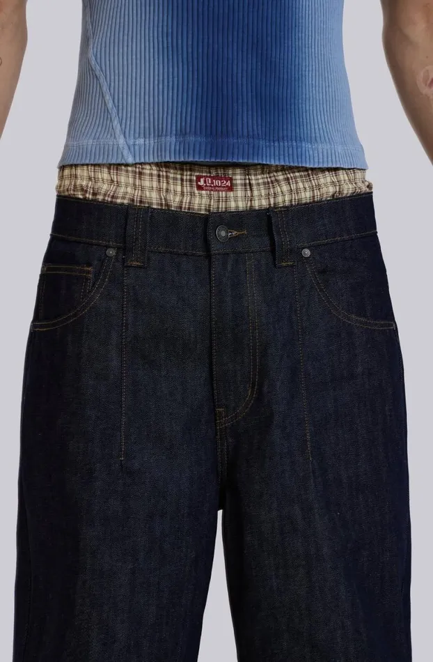 Jeans Men Jaded London Raw Denim Razor Jeans