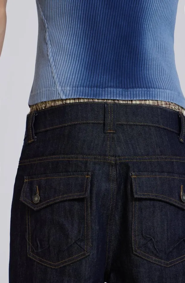 Jeans Men Jaded London Raw Denim Razor Jeans