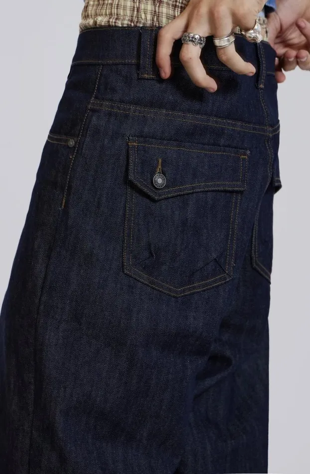 Jeans Men Jaded London Raw Denim Razor Jeans