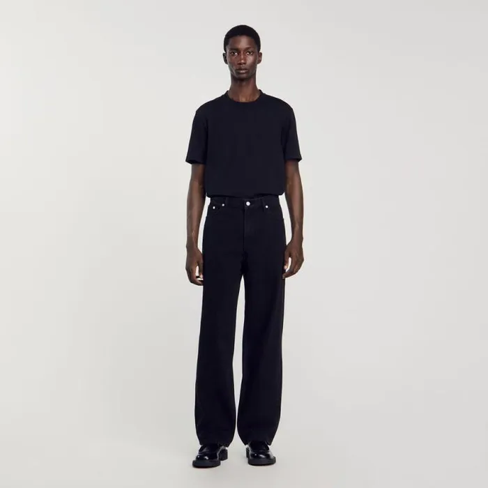 Jeans Men SANDRO Baggy Jeans Black