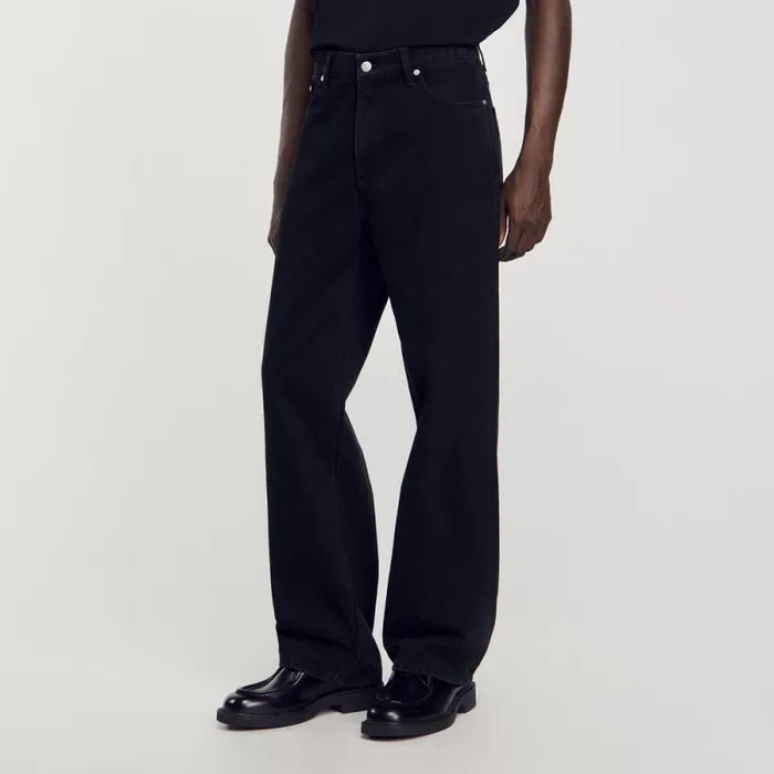 Jeans Men SANDRO Baggy Jeans Black