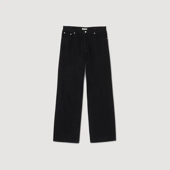 Jeans Men SANDRO Baggy Jeans Black