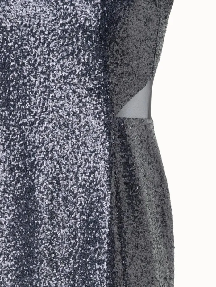 Jersey Sequins Evening Dress With Open Back Stone Women Akris Dresses