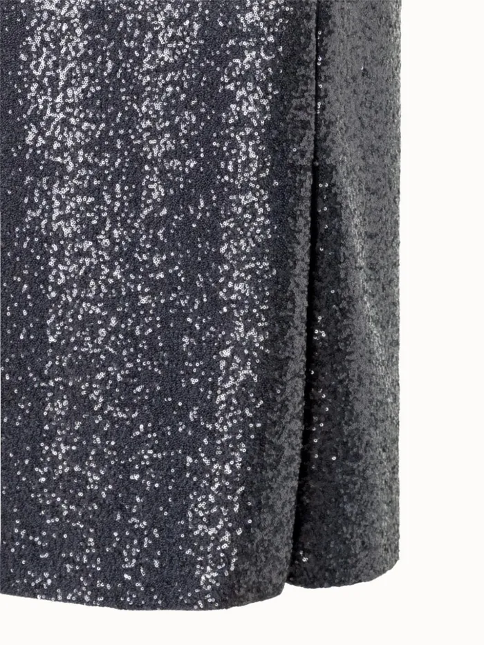 Jersey Sequins Evening Dress With Open Back Stone Women Akris Dresses