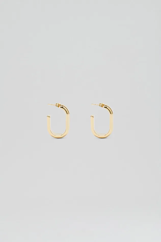 Jewelry Scanlan Theodore Women ROLO HOOP EARRINGS LIGHTGOLD