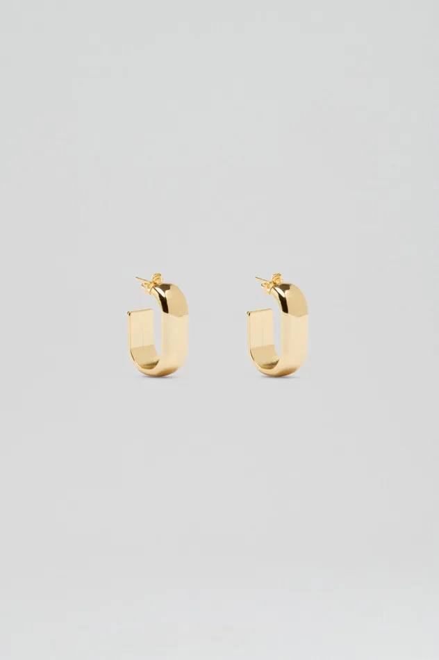 Jewelry Scanlan Theodore Women ROLO HOOP EARRINGS LIGHTGOLD