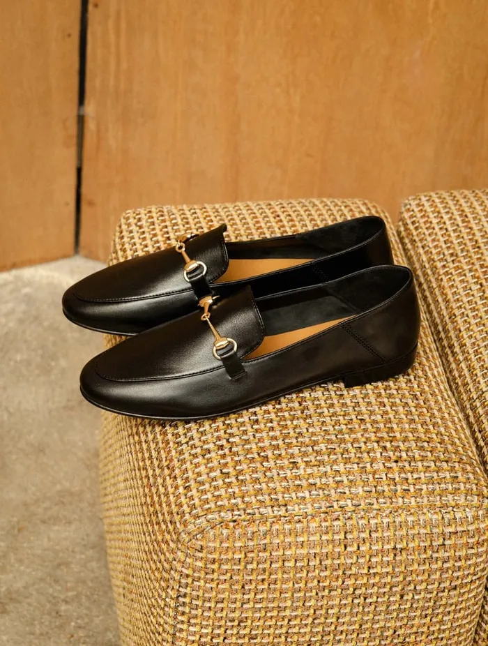 Jill Passion Black Women Bobbies Loafers and Derbies