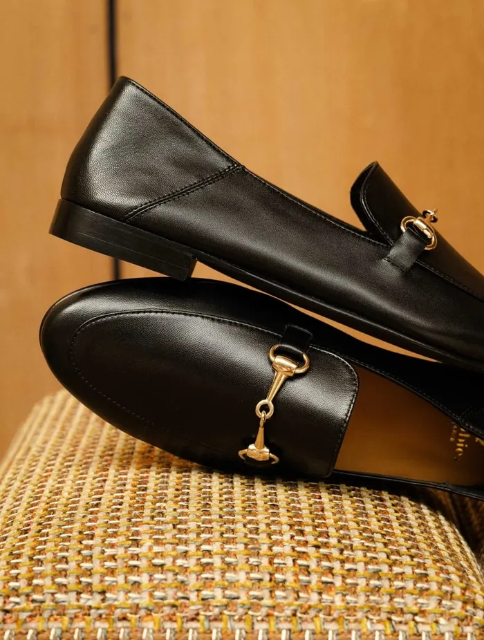 Jill Passion Black Women Bobbies Loafers and Derbies