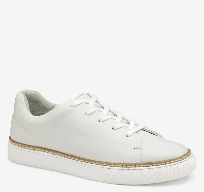 Johnston and Murphy Callie LacetoToe White Glove Leather Women Women8217s Shoes
