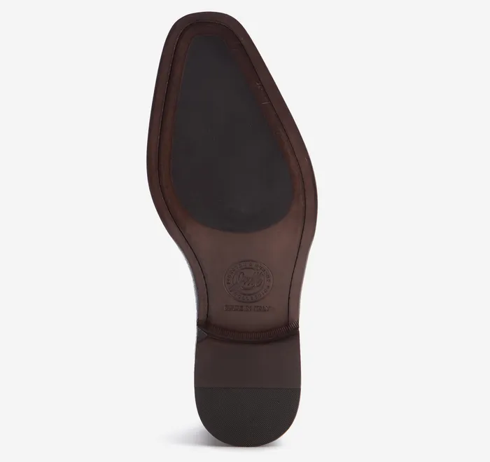 Johnston and Murphy LaceUps Men Larson Plain Toe Mahogany Italian Calfskin