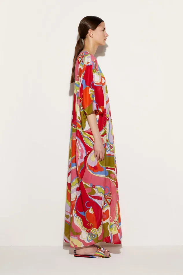 Kaftans Women PUCCI OrchideePrint Cotton Kaftan