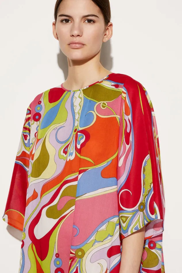 Kaftans Women PUCCI OrchideePrint Cotton Kaftan