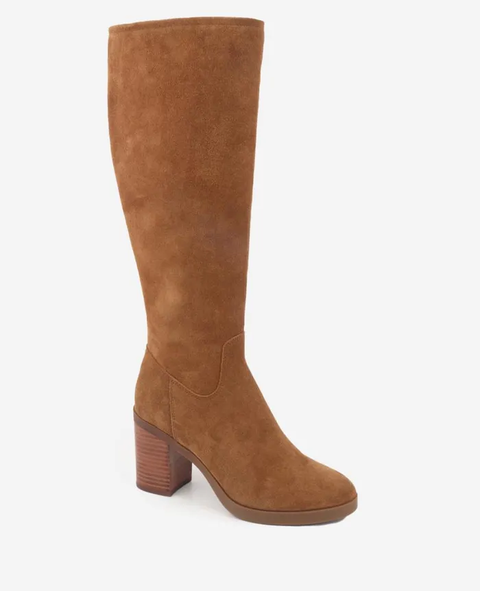 Kenneth Cole Boots and Booties Women Veronica Tall Knee Suede Boot Brown Kenneth Cole Boots and Booties Women Veronica Tall Knee Suede Boot Brown
