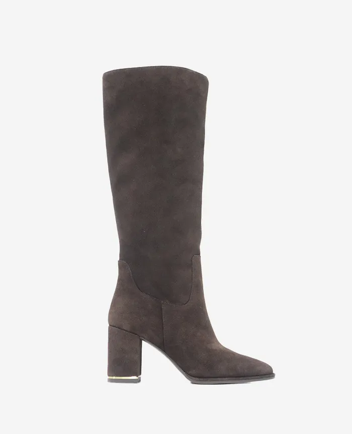 Kenneth Cole Boots and Booties Women Yvonne Suede Knee Boot Brown