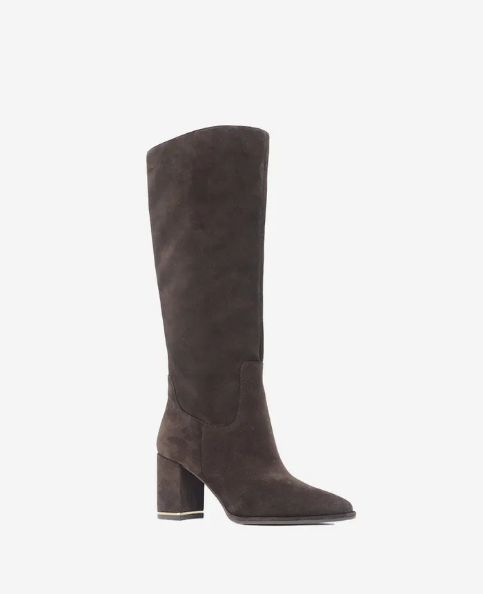 Kenneth Cole Boots and Booties Women Yvonne Suede Knee Boot Brown